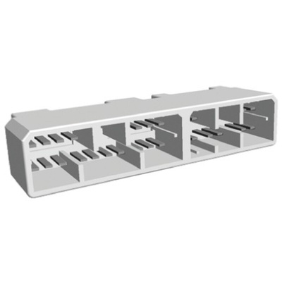 TE Connectivity MULTILOCK 070 Series Straight Through Hole Mount PCB Socket, 30-Contact, 2-Row, Solder Termination