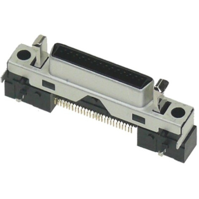 Hirose DH Series Right Angle Surface Mount PCB Socket, 27-Contact, 2-Row, 24.2mm Pitch, Solder Termination