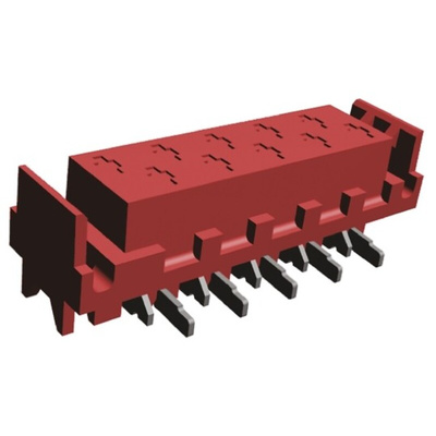 TE Connectivity Micro-MaTch Series Straight Surface Mount PCB Socket, 10-Contact, 2-Row, 2.54mm Pitch, Solder