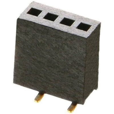 HARWIN M52 Series Straight Surface Mount PCB Socket, 25-Contact, 1-Row, 1.27mm Pitch, Solder Termination