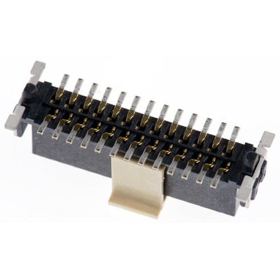 Harting Har-Flex Series Straight Surface Mount PCB Socket, 26-Contact, 2-Row, 1.27mm Pitch, Solder Termination