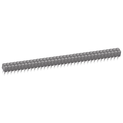 Samtec CES Series Straight Through Hole Mount PCB Socket, 70-Contact, 2-Row, 2.54mm Pitch, Through Hole Termination