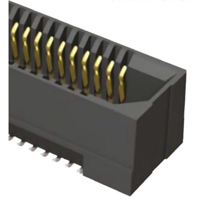 Samtec ERF8 Series Straight Surface Mount PCB Socket, 100-Contact, 2-Row, 0.8mm Pitch, Solder Termination