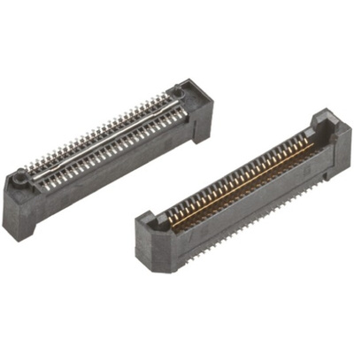 Samtec QRF8 Series Straight Surface Mount PCB Socket, 52-Contact, 2-Row, 0.8mm Pitch, Solder Termination