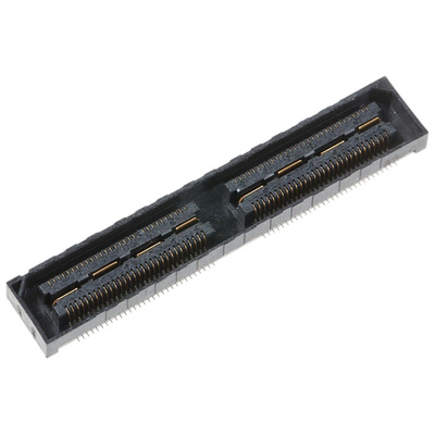 Samtec QSH Series Straight Surface Mount PCB Socket, 120-Contact, 2-Row, 0.5mm Pitch, Solder Termination