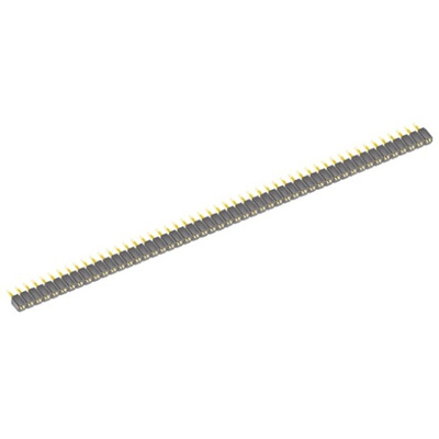 Samtec SLW Series Straight Through Hole Mount PCB Socket, 100-Contact, 2-Row, 2.54mm Pitch, Solder Termination