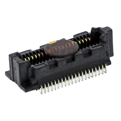 Samtec SS4 Series Straight Surface Mount PCB Socket, 40-Contact, 2-Row, 0.4mm Pitch, Solder Termination