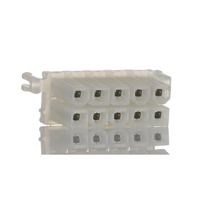 Molex Mini-Fit BMI Series Straight Through Hole Mount PCB Socket, 10-Contact, 2-Row, 4.2mm Pitch, Solder Termination
