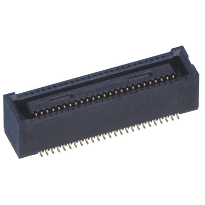 Hirose DF40 Series Straight Surface Mount PCB Socket, 60-Contact, 2-Row, 0.4mm Pitch, Solder Termination