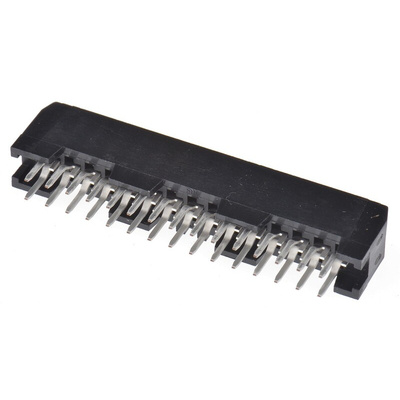 Hirose HIF3FB Series Straight PCB Mount PCB Socket, 30-Contact, 2-Row, 2.54mm Pitch, Through Hole Termination