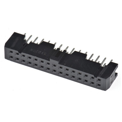 Hirose HIF3FB Series Straight PCB Mount PCB Socket, 30-Contact, 2-Row, 2.54mm Pitch, Through Hole Termination