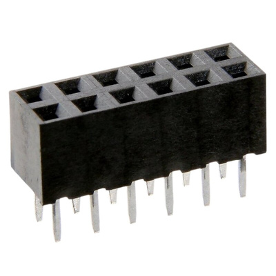 HARWIN M22 Series Straight Through Hole Mount PCB Socket, 34-Contact, 2-Row, 2mm Pitch, Solder Termination