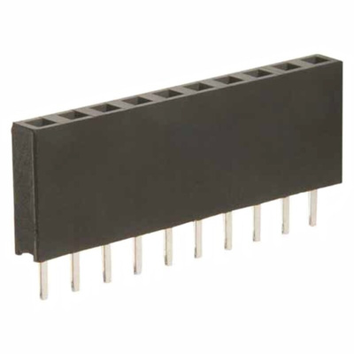 HARWIN M20 Series Straight Through Hole Mount PCB Socket, 6-Contact, 1-Row, 2.54mm Pitch, Solder Termination