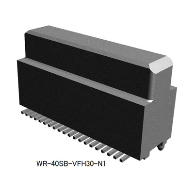 JAE WR Series Straight Surface Mount PCB Socket, 40-Contact, 2-Row, 0.5mm Pitch, Solder Termination