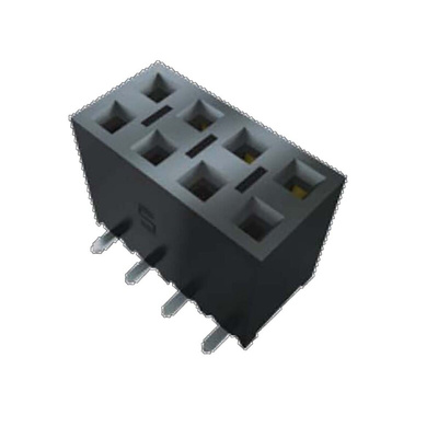 Samtec SSM Series Straight Surface Mount PCB Socket, 40-Contact, 2-Row, 2.54mm Pitch, SMT Termination