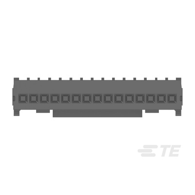 TE Connectivity MICRO CT Series Straight Cable Mount, IDC PCB Socket, 15-Contact, 1-Row, 1.2mm Pitch, IDC Termination