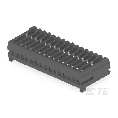 TE Connectivity MICRO CT Series Straight Cable Mount, IDC PCB Socket, 15-Contact, 1-Row, 1.2mm Pitch, IDC Termination
