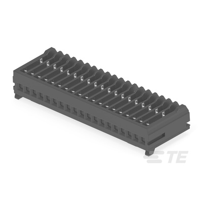 TE Connectivity MICRO CT Series Straight Cable Mount, IDC PCB Socket, 19-Contact, 1-Row, 1.2mm Pitch, IDC Termination