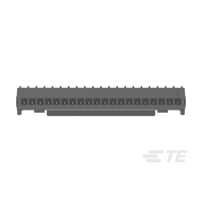 TE Connectivity MICRO CT Series Straight Cable Mount, IDC PCB Socket, 20-Contact, 1-Row, 1.2mm Pitch, IDC Termination