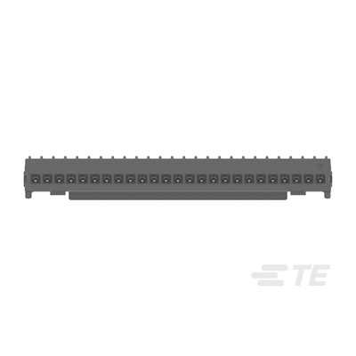 TE Connectivity MICRO CT Series Straight Cable Mount, IDC PCB Socket, 25-Contact, 1-Row, 1.2mm Pitch, IDC Termination
