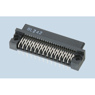 Hirose FX2 Series Right Angle Through Hole Mount PCB Socket, 60-Contact, 2-Row, 1.27mm Pitch, Solder Termination
