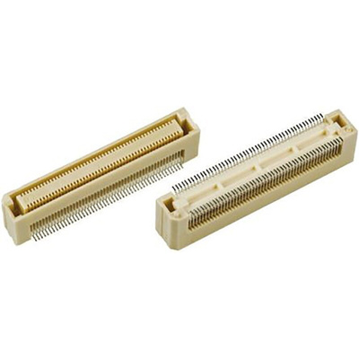 Hirose FunctionMAX FX8C Series Straight Surface Mount PCB Socket, 60-Contact, 2-Row, 0.6mm Pitch, Solder Termination