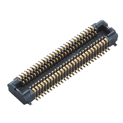 Panasonic P4S Series Surface Mount PCB Socket, 24-Contact, 2-Row, 0.4mm Pitch, Solder Termination