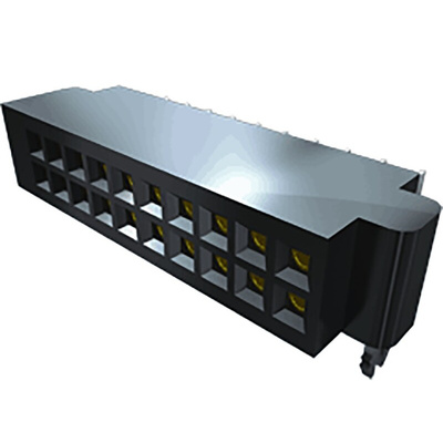 Samtec SFMH Series Straight Surface Mount PCB Socket, 10-Contact, 2-Row, 1.27mm Pitch, Solder Termination