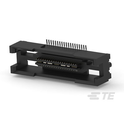 TE Connectivity MICTOR Series Straight Surface Mount PCB Socket, 38-Contact, 2-Row, 0.64mm Pitch, Solder Termination