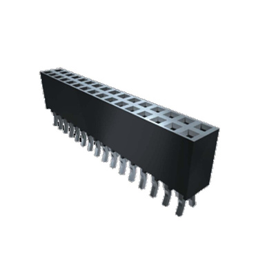 Samtec SSQ Series Straight Through Hole Mount PCB Socket, 4-Contact, 2-Row, 2.54mm Pitch, Through Hole Termination