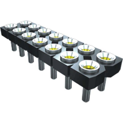 Samtec SDL Series Straight Through Hole Mount PCB Socket, 20-Contact, 2-Row, 2.54mm Pitch, Solder Termination