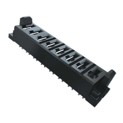 Samtec MPS Series Straight Through Hole Mount PCB Socket, 8-Contact, 1-Row, 5mm Pitch, Solder Termination