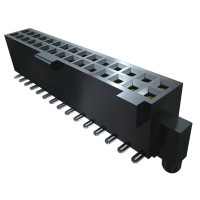 Samtec SFML Series Straight Surface Mount PCB Socket, 40-Contact, 2-Row, 1.27mm Pitch, Solder Termination