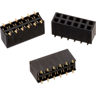 Wurth Elektronik WR-PHD Series Straight PCB Socket, 34-Contact, 2-Row, 2.54mm Pitch