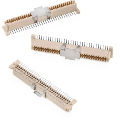 Wurth Elektronik WR-BTB Series Vertical PCB Socket, 64-Contact, 1-Row, 1mm Pitch