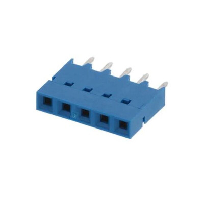 Amphenol ICC Surface Mount PCB Socket, 5-Contact, 1-Row, 2.54mm Pitch