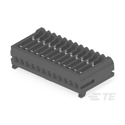 TE Connectivity MICRO CT Series Straight Cable Mount, IDC PCB Socket, 12-Contact, 1-Row, 1.2mm Pitch, IDC Termination