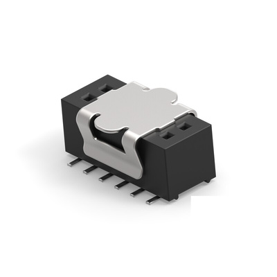 TE Connectivity 1MM-R Series Vertical Board Mount PCB Socket, 12-Contact, 2-Row, 1mm Pitch, Surface Mount Termination