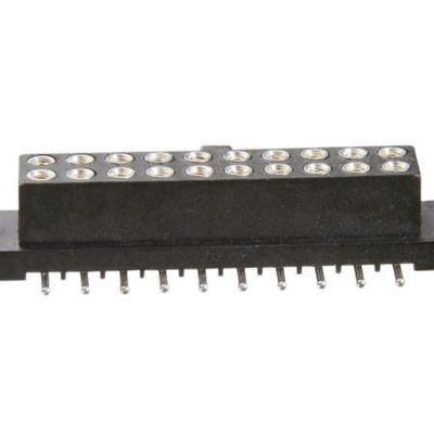HARWIN Straight Surface Mount PCB Socket, 50-Contact, 2-Row, 2mm Pitch, Solder Termination