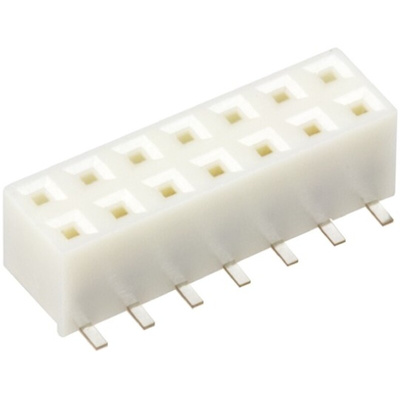 Hirose A3 Series Straight Surface Mount PCB Socket, 14-Contact, 2-Row, 2mm Pitch, Solder Termination