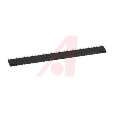 3M 929 Series Straight Through Hole Mount PCB Socket, 36-Contact, 1-Row, 2.54mm Pitch, Solder Termination