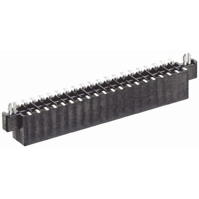 TE Connectivity AMPMODU System 50 Series Straight Surface Mount PCB Socket, 40-Contact, 2-Row, 1.27mm Pitch, Solder