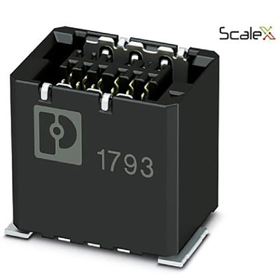 Phoenix Contact FP 0.8/ 32-FV-SH Series Surface Mount PCB Socket, 32-Contact, 2-Row, 0.8mm Pitch, Solder Termination