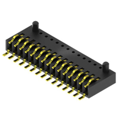 Samtec SEI Series Straight Surface Mount PCB Socket, 20-Contact, 1-Row, 1mm Pitch, Screw Termination