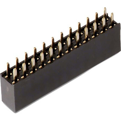 Wurth Elektronik WR-PHD Series Straight Through Hole Mount PCB Socket, 14-Contact, 2-Row, 2.54mm Pitch, Solder