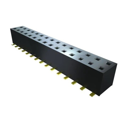 Samtec TLE Series Straight Surface Mount PCB Socket, 8-Contact, 2-Row, 2mm Pitch, Solder Termination