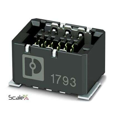 Phoenix Contact FP 0.8 Series Straight Surface Mount PCB Socket, 32-Contact, 1-Row, 0.8mm Pitch, Solder Termination