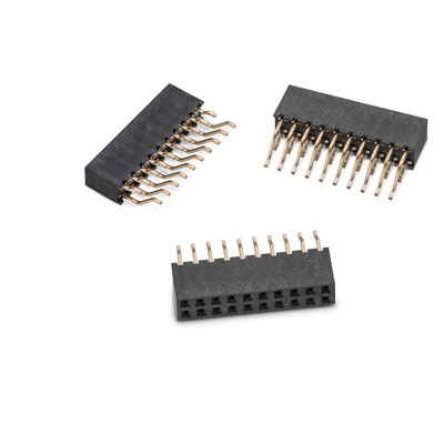 Wurth Elektronik WR-PHD Series Angled PCB Socket, 16-Contact, 2-Row, 2mm Pitch