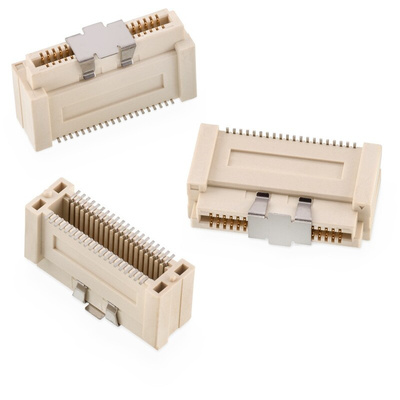 Wurth Elektronik WR-BTB Series Vertical PCB Socket, 80-Contact, 1-Row, 0.8mm Pitch