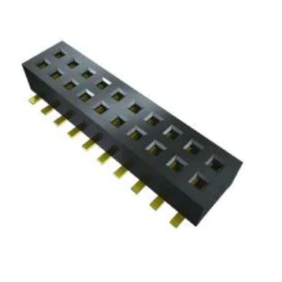 Samtec CLP Series PCB Socket, 28-Contact, 2-Row, 1.27mm Pitch